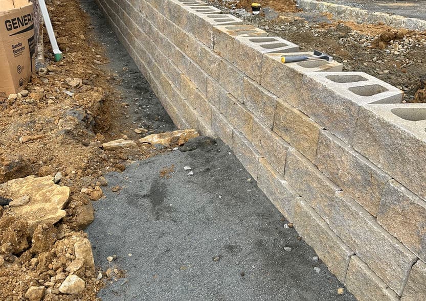 Retaining Wall Construction image