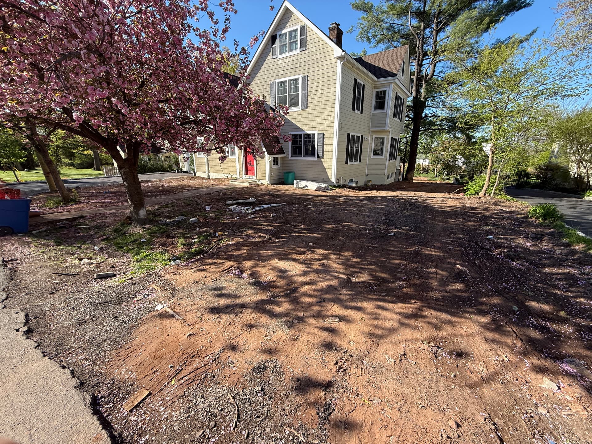 Full Front Yard Grass Renovation with Sod and Topsoil