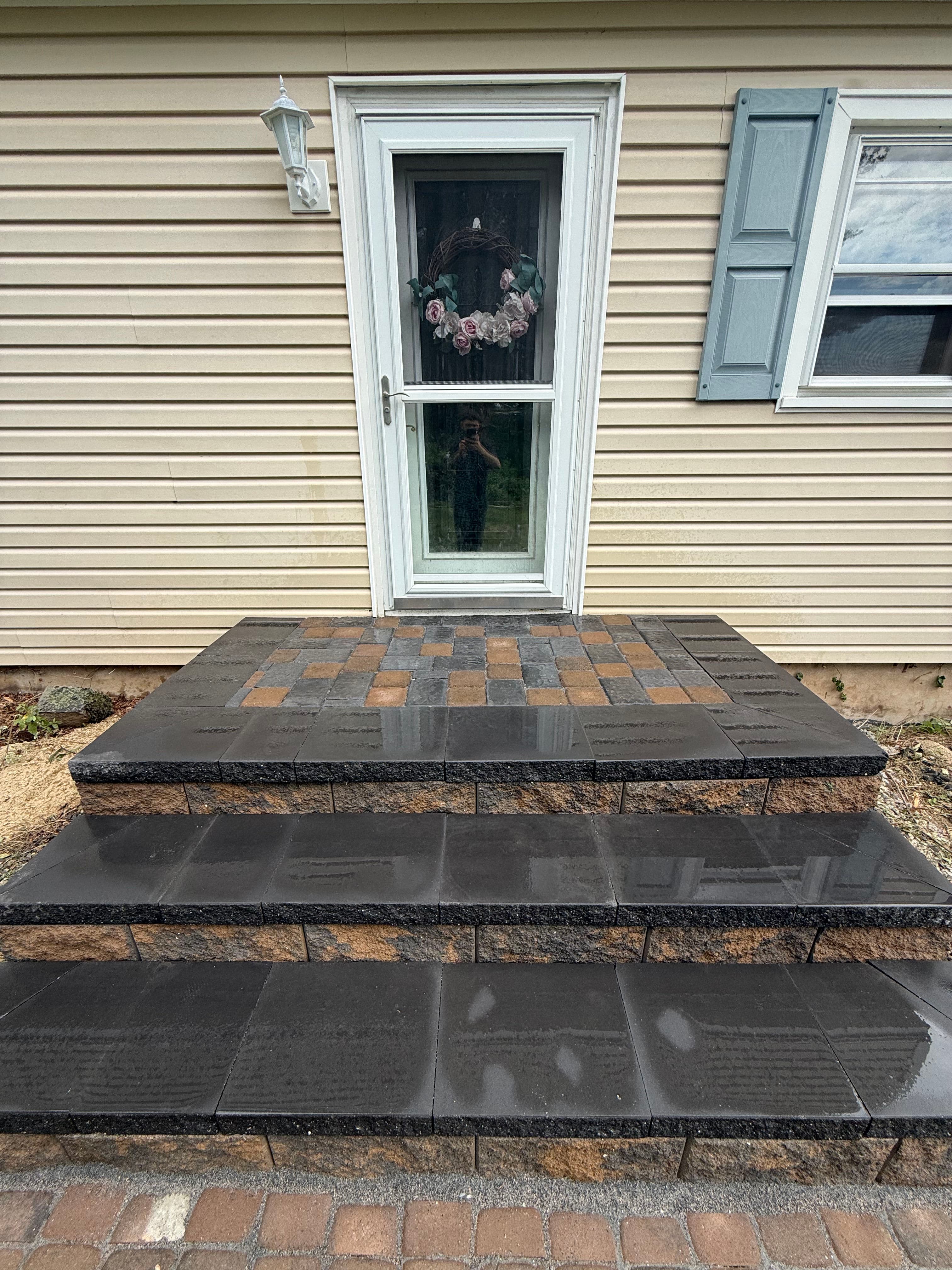 Project Front Entry Steps Get a Sharp Paver Upgrade image