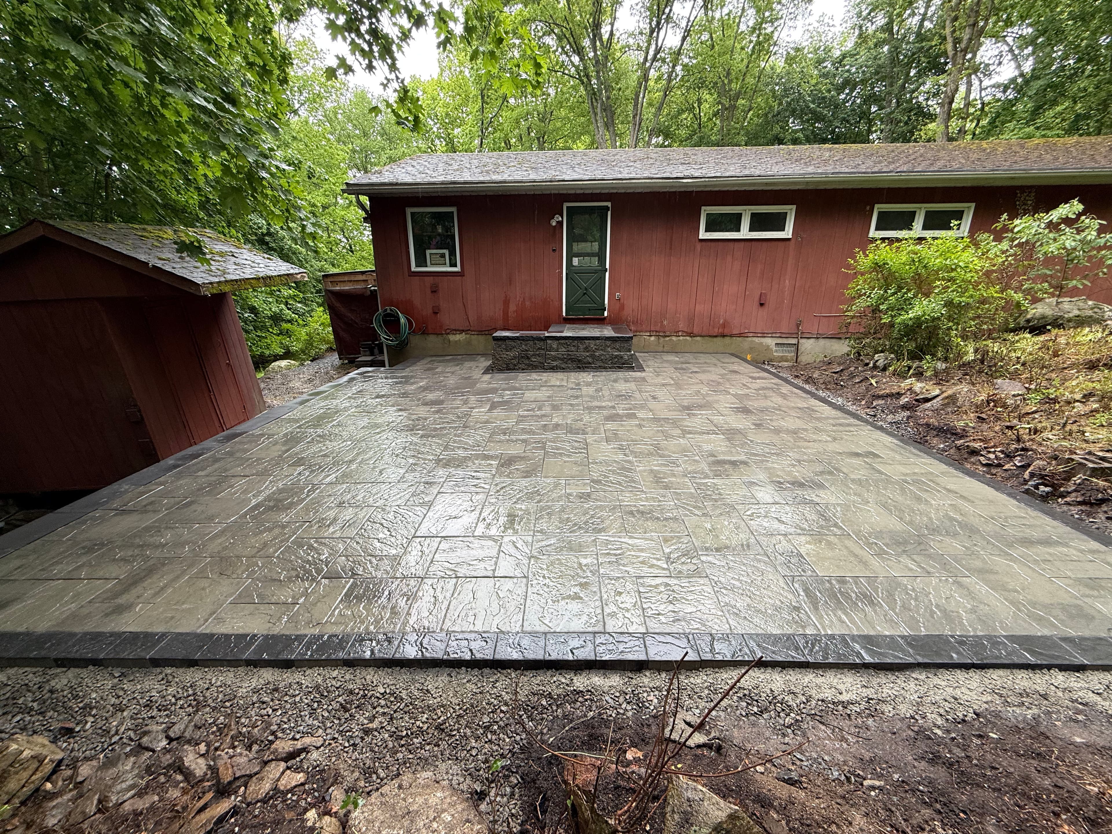 Project Raised Paver Patio Built Over a 44-Inch Grade Change image