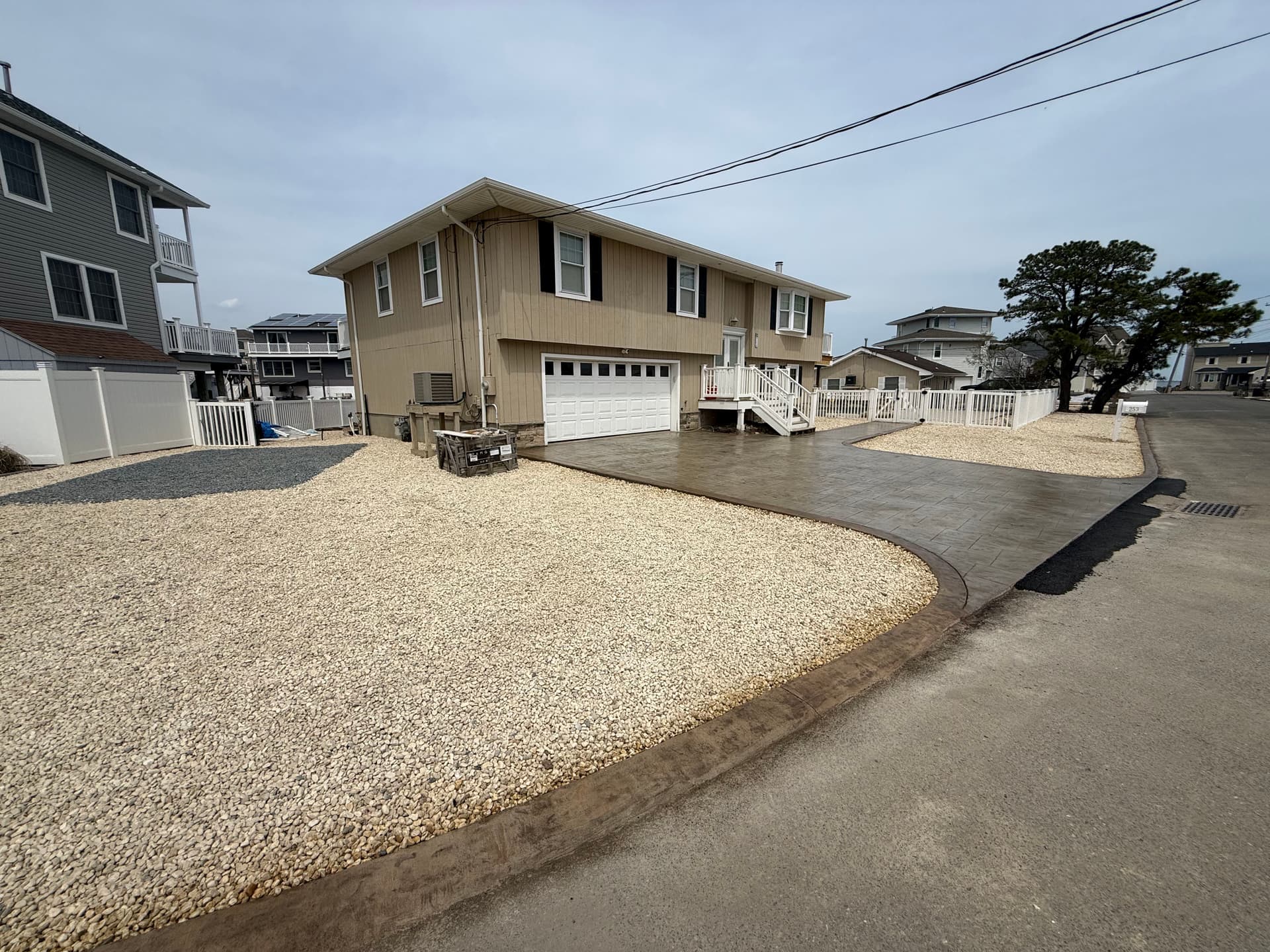 1,005 Sq Ft Stamped Concrete Driveway Built to Last
