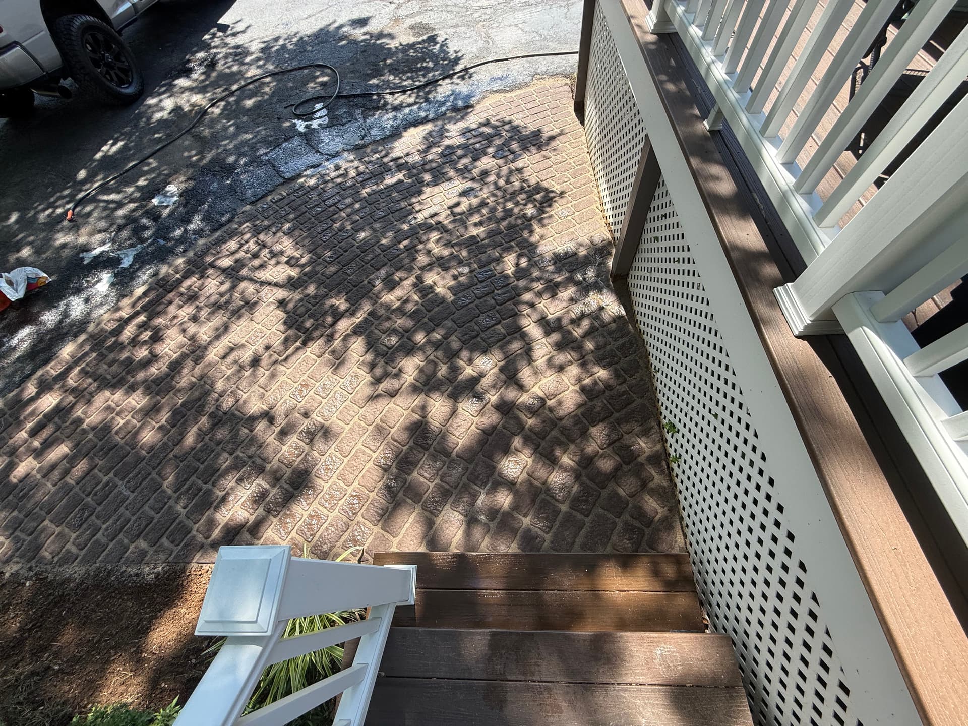Gallery photos for Mocha Belgium Pavers Give This Front Entry a Timeless Look: Image #2